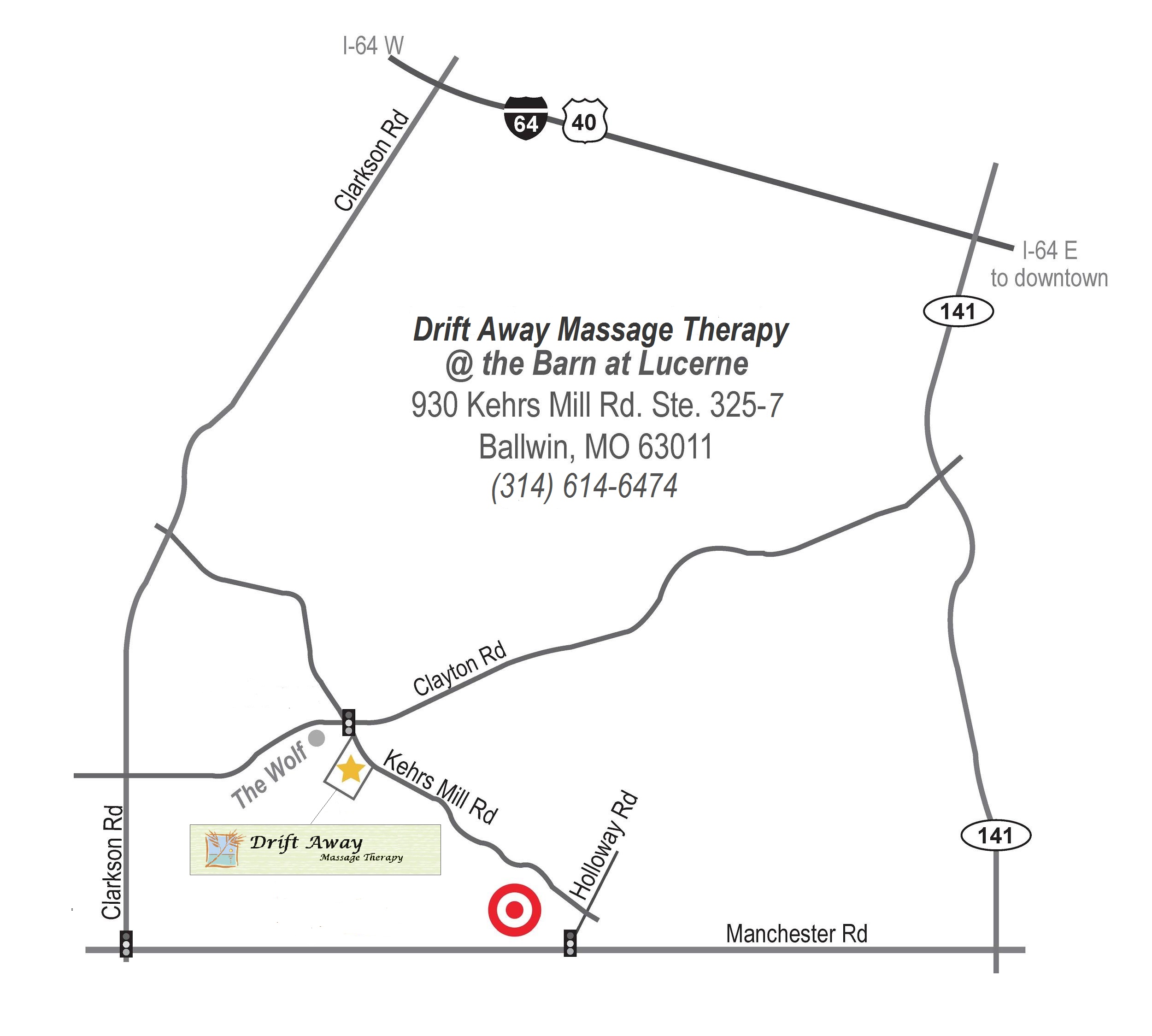 Drift Away Massage Therapy Hours, Location & Scheduling